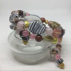 Multi layer memory wire bracelet